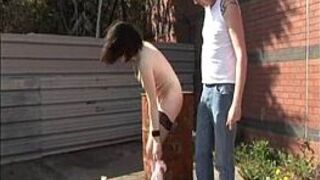 katrina spanked outside - porn video