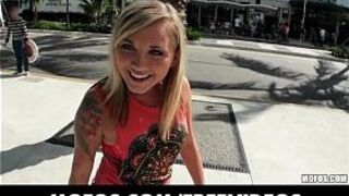 Cute amateur blonde is talked into trying anal sex on tape - porn video
