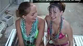 two girl licking in public - porn video