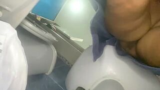 upskirt of my stepmother in the bathroom - porn video