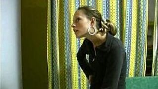 German skinny teen girl is fucked - porn video