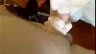 Punk GF sucks cock and gets facialed on webcam - porn video