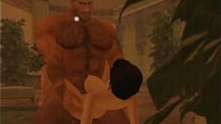 handsome hairy arab muscle bull fucking - porn video