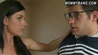 Sexy stepmom India Summer and teenie Melanie Raine threeway - porn video