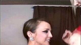 Dressed up pussy lick - porn video