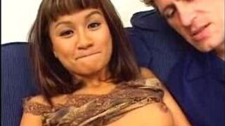 Asian Cheryl gets her ass fucked doggystyle - porn video